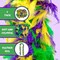 4E's Novelty 2 Pcs Mardi Gras Feather Boa 6 Ft / 72 Inch Long - Great Accessory for Mardi Gras Outfits for Women & Men, Mardi Gras Costumes for Party